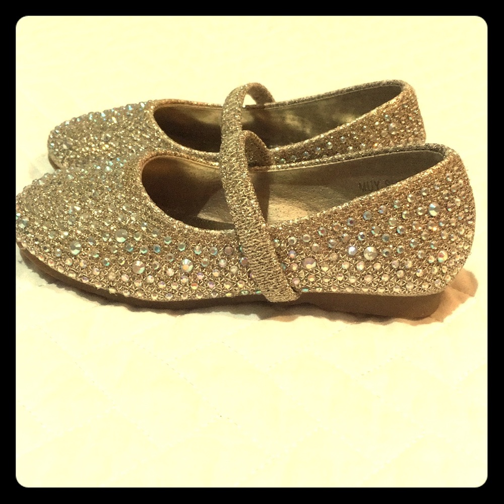 Gold Studded Toddler Shoes